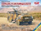 1/35 ICM 35503 s.E.Pkw Kfz.70 with Zwillingssockel 36 German Military Vehicle