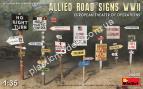 1/35 MiniArt 35608 Allied Road Signs WWII European Theater of Operations
