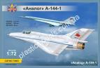 1/72 Modelsvit 72003 Экспериментальный самолет МиГ-21И (А-144-1) Аналог (первый прототип)