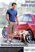 1/24 Master Box 24049 Bart and Radley (dog). What he really thinks of your car