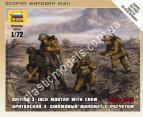 1/72 Zvezda 6168 Британский 3-дюймовый миномет с расчетом