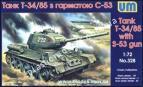 1/72 UM 328 Tank T-34/85 with S-53 gun
