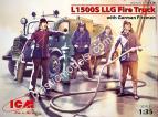 1/35 ICM 35528 Пожарная машина L1500S LLG с германскими пожарными