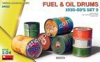 1/24 MiniArt 24012 Fuel & Oil Drums 1930-50's Set 2