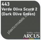 ARCUS 443 фарба сіра Verde Oliva Scuro 2 (Dark Olive Green)