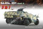 1/35 Dragon 6224 Sd.Kfz. 251 Ausf. C (3 in 1)