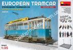 1/35 MiniArt 38009 European Tramcar Straßenbahn Triebwagen 641 w/crew & passengers