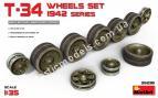 1/35 MiniArt 35236 T-34 Wheels Set 1942 Series
