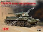 1/35 ICM 35365 T-34/76 (early 1943 production), WWII Soviet Medium Tank