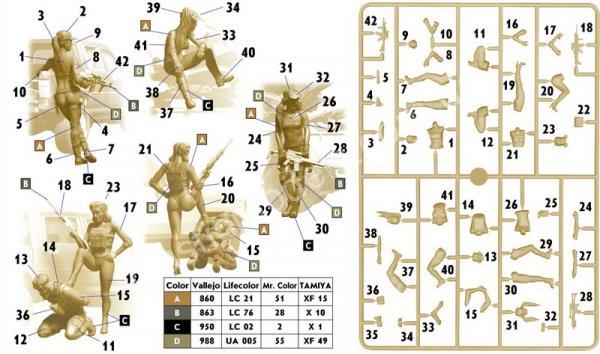 1/35 Master Box 35199 Desert Battle Series. Skull Clan - New Amazons. This is not the place for strangers!
