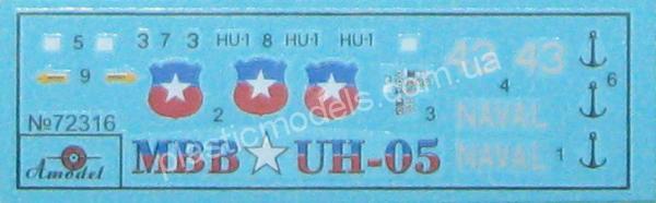 1/72 A-model 72316 Bo-105 CBS Armada de Chile MBB UH-05