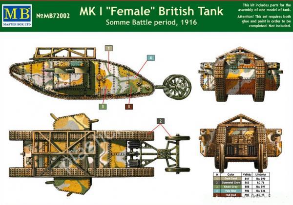 1/72 Master Box 72002 MK I 
