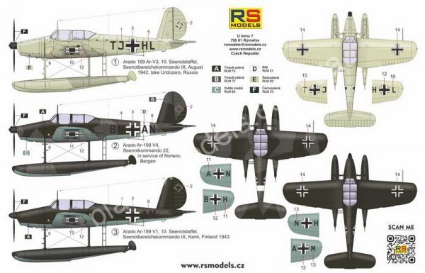 1/72 RS models 92271 Arado Ar 199 