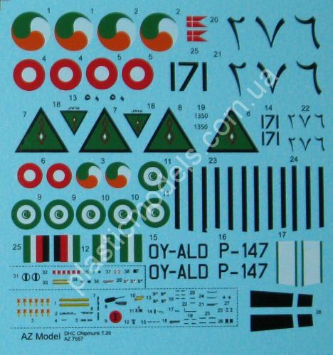 1/72 AZ model 7557 De Havilland Canada DHC-1 Chipmunk T.20