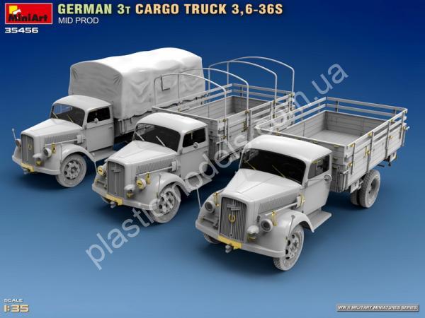 1/35 MiniArt 35456 German 3t Cargo Truck 3,6-36S Mid Prod