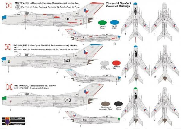 1/72 Kovozavody Prostejov 0390 MiG-19PM „Czechoslovak AF“