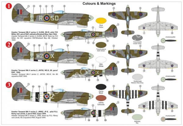 1/72 Kovozavody Prostejov 0252 Hawker Tempest Mk.V „At war“
