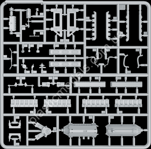 1/35 MiniArt 35205 T-34 Engine V-2-34 & Transmission Set