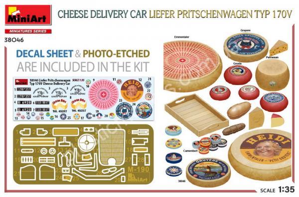 1/35 Mini-art 38046 Liefer Pritschenwagen Typ 170V Cheese Delivery Car