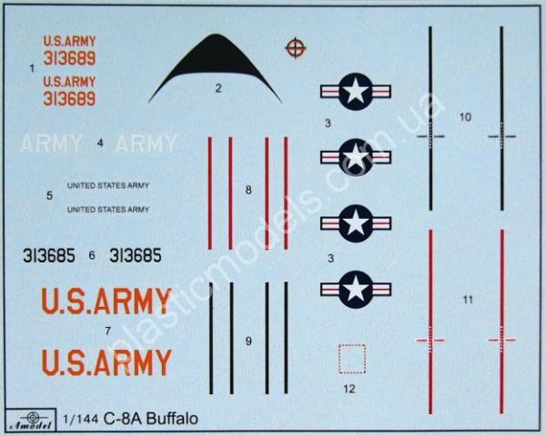 1/144 A-model 1409 C-8A «Buffalo» (DHC-5) Транспортный самолет