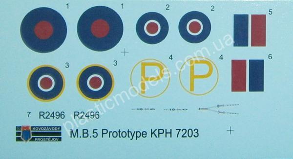 1/72 Kovozavody Prostejov 7203 Martin-Baker M.B.5 