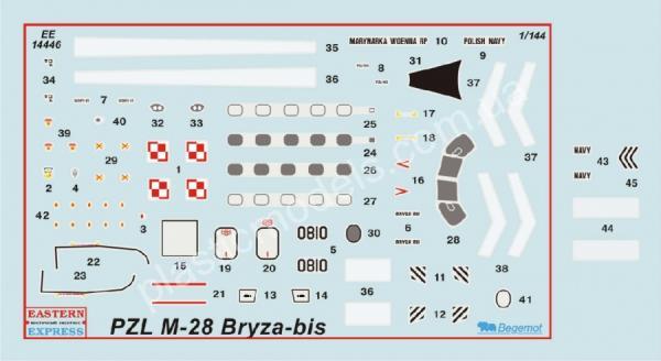 1/144 Восточный экспресс 14446 Противолодочный самолет  M-28V BRYZA-1P BIS