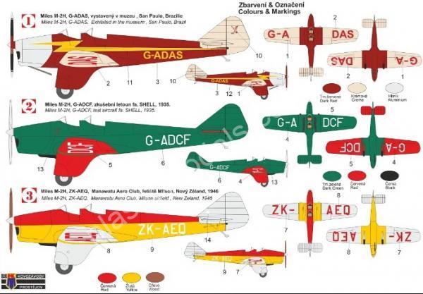 1/72 Kovozavody Prostejov 0285 Miles M.2H Hawk Major