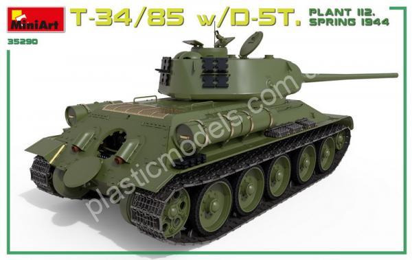 1/35 MiniArt 35290 Plant 112 - Spring 1944 T-34/85 Model 1943 w/ Interior D-5T Canone