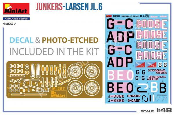 Junkers-Larsen JL.6 1/48 MiniArt 48007