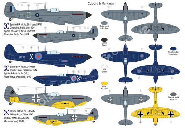 1/72 Kovozavody Prostejov 0500 Supermarine Spitfire Pr.IV