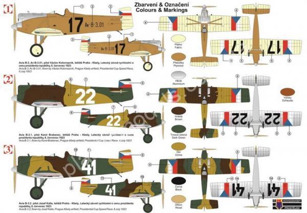 1/72 Kovozavody Prostejov 0342 Avia B-3 „Racer“