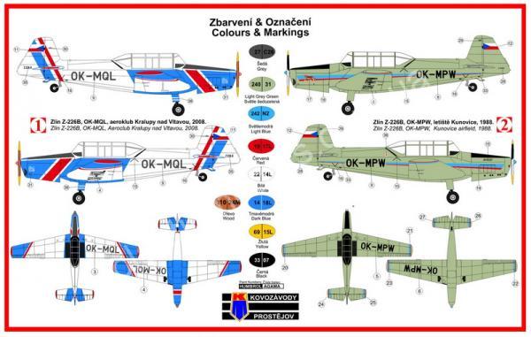 1/72 KPM 0003  ZLÍN Z-226B „BOHATÝR“