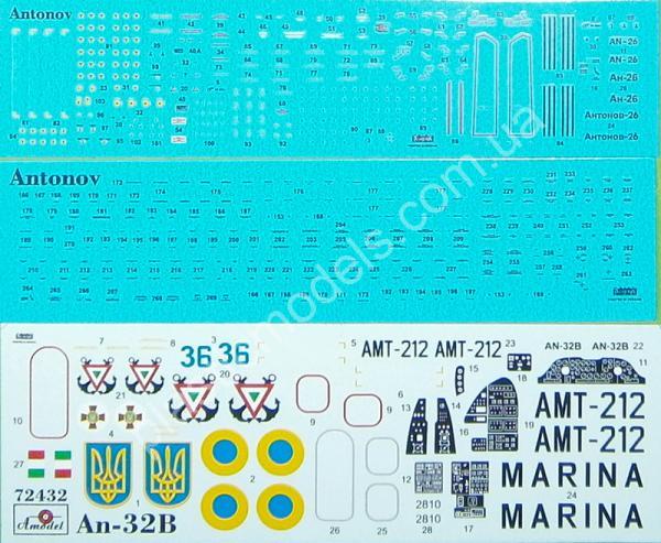 1/72 A-model 72432 Antonov An-32B Ukrainian Air Forces