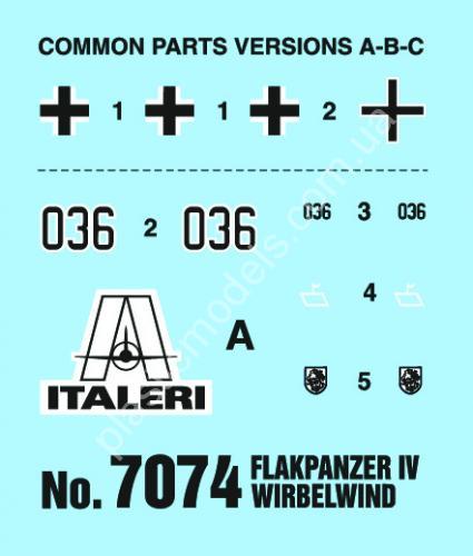 1/72 Italeri 7074 Flakpanzer IV Wirbelwind