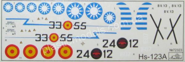 1/72 A-model 72323 Henschel Hs-123A Chinese dive bomber