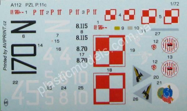 1/72 Azur 112 PZL P.11c 