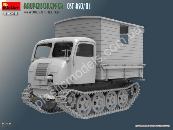 1/35 MiniArt 53048 Raupenschlepper Ost RSO/01 w/Wooden Shelter