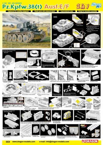 1/35 Dragon 6434 Pz.Kpfw.38(t) Ausf.E/F