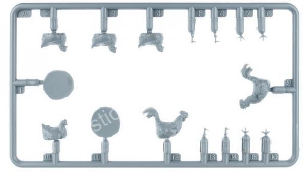Chickens 1/35 MiniArt 38012