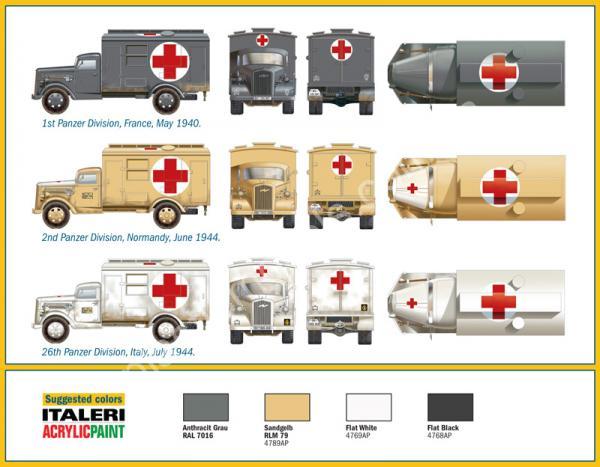 1/72 Italeri 7055 Kfz. 305 Ambulance