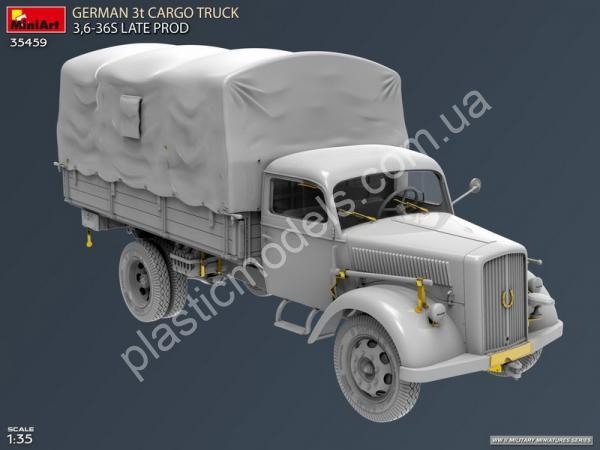 1/35 MiniArt 35459 German 3t Cargo Truck 3,6-36s Late Prod