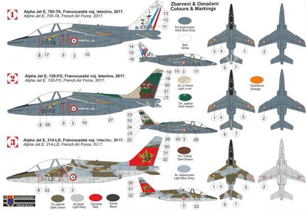 1/72 Kovozavody Prostejov 0264 Alpha Jet E „In French Services“