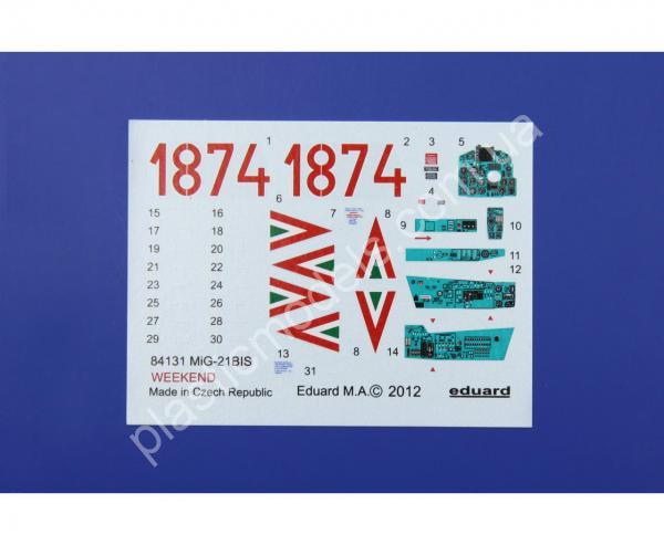 1/48 Eduard 84131 MiG-21BIS weekend edition упрощенная