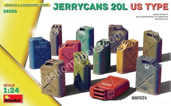 1/24 MiniArt 24006 Jerrycans 20L US Type