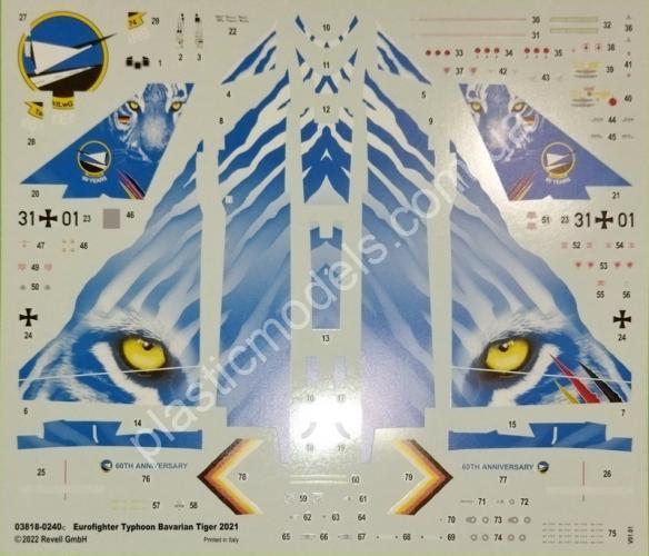 1/72 Revell 03818 Eurofighter Typhoon Bavarian Tiger 2021