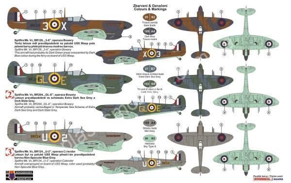 1/72 Kovozavody Prostejov 0121 Spitfire Mk.Vc “Four Barrels over Malta”