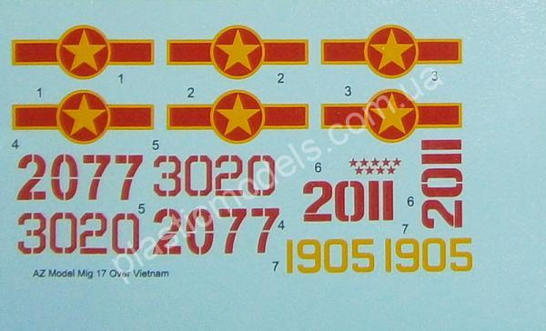 1/72 AZ model 7330 Mig-17F over Vietnam