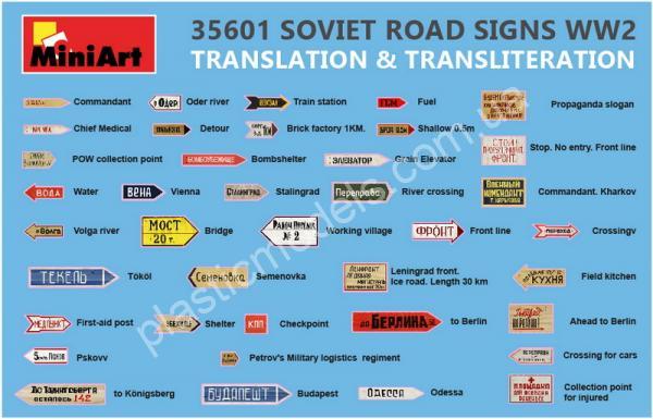 1/35 MiniArt 35601 Soviet Road Signs