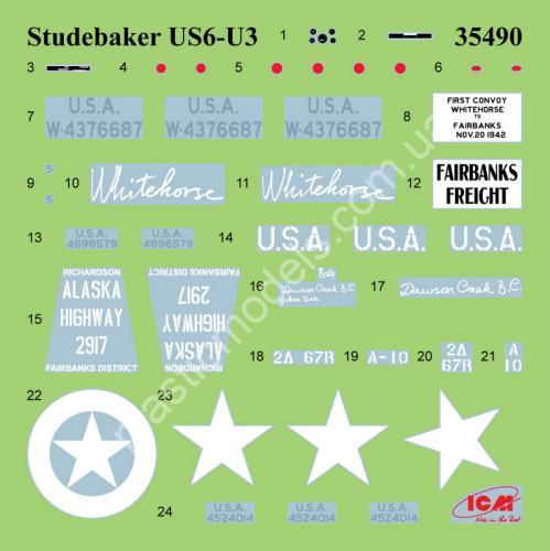 1/35 ICM 35490 US military truck Studebaker US-6-U3