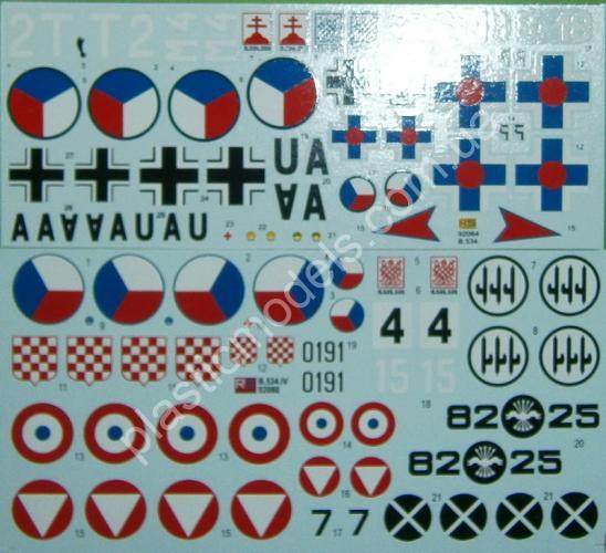 1/72 RS models 92064 Czechoslovakian biplane Avia B.534 IV. Version